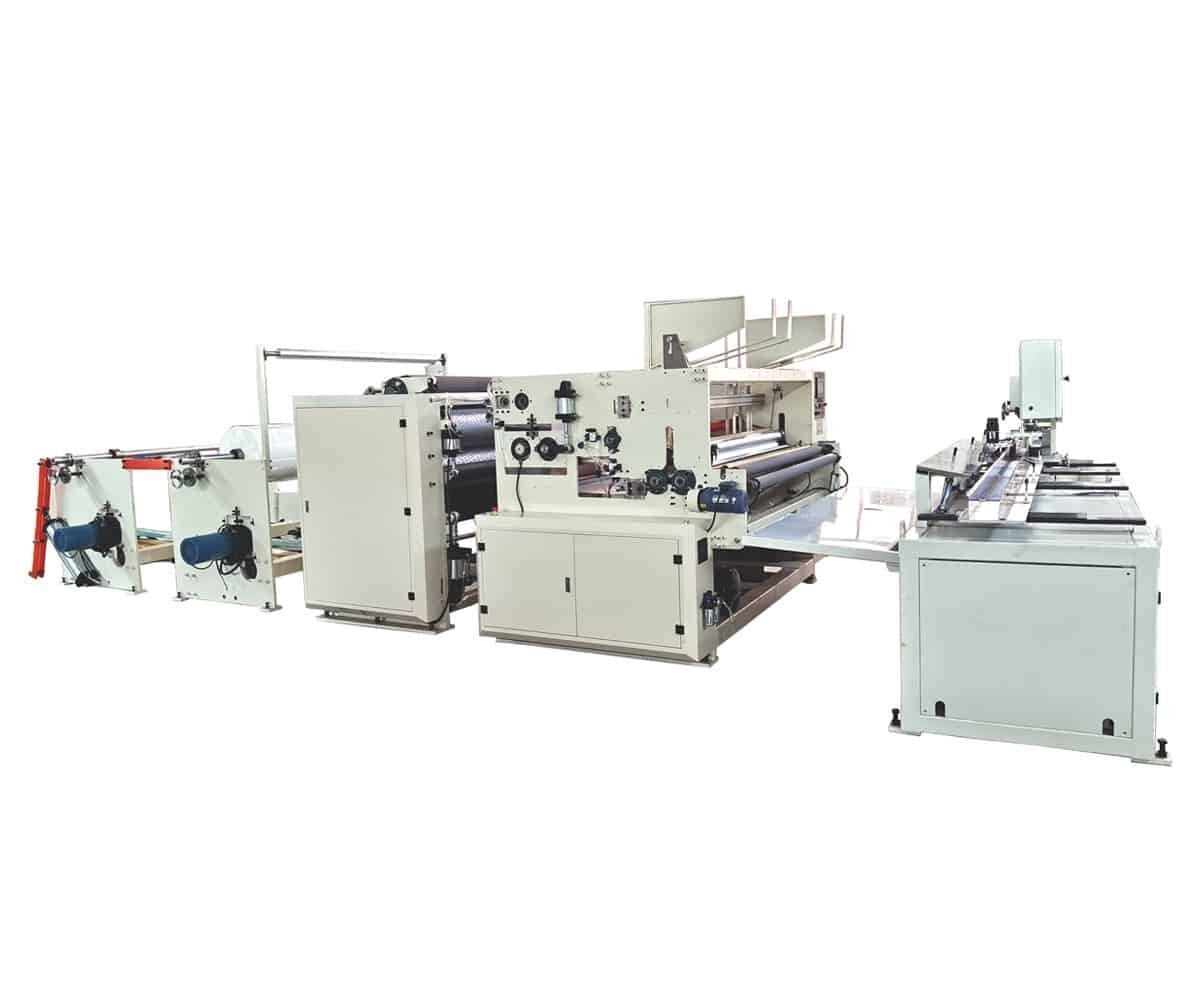 Toilet paper roll converting color printing production line